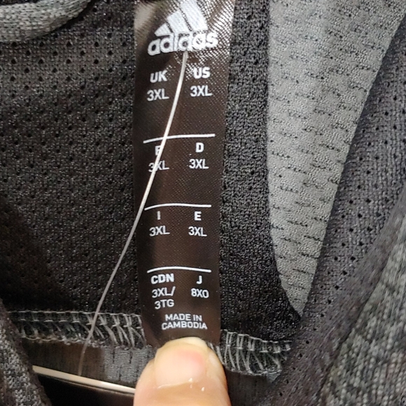 Adidas Pullover Hoodie Sweat Shirt Gray Size 3XL - Picture 3 of 6